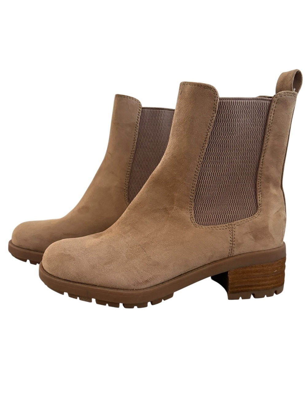 boc Tan Suede Chelsea Booties